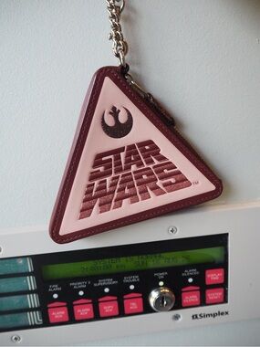 LIMITED EDITION Coach Star Wars Triangular Keychain Wallet/Wristlet/Coin Purse